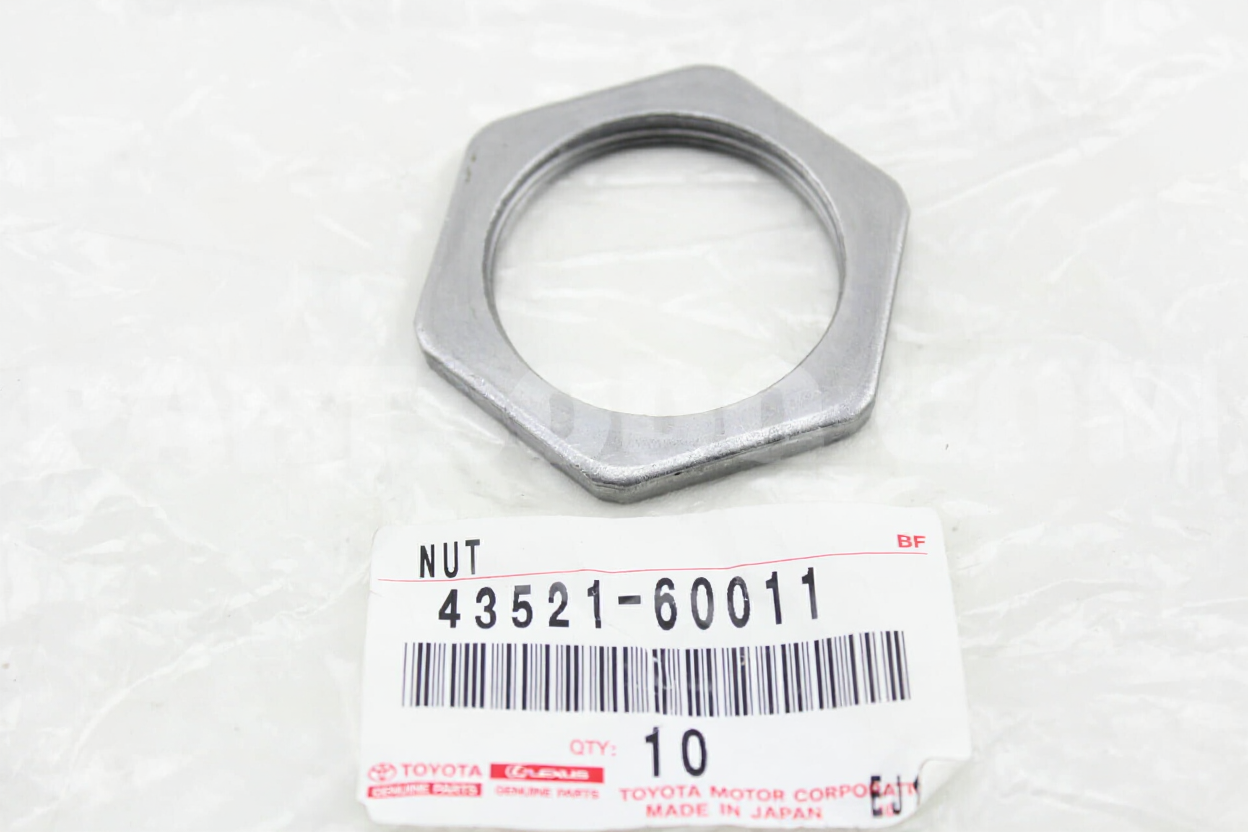 NUT, FRONT WHEEL ADJUSTING, RH/LH, Toyota 4352160011