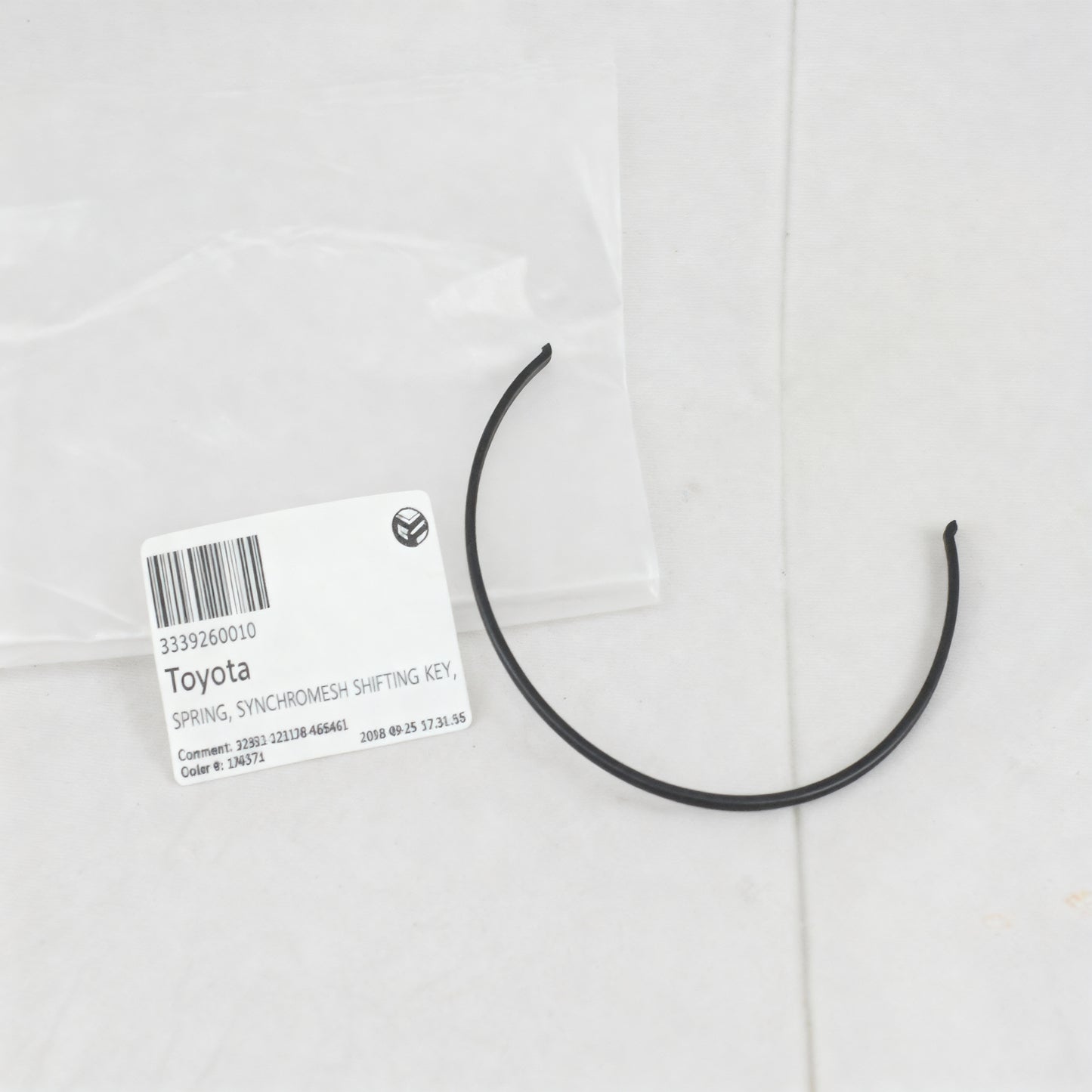Toyota 3339260010 Spring, synchromesh shifting key no 3