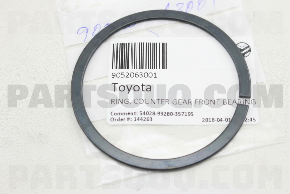 RING, COUNTER GEAR FRONT BEARING SNAP, NO.1, Toyota 9052063001