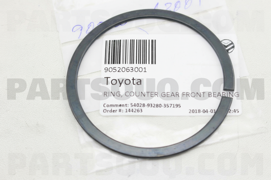 RING, COUNTER GEAR FRONT BEARING SNAP, NO.1, Toyota 9052063001