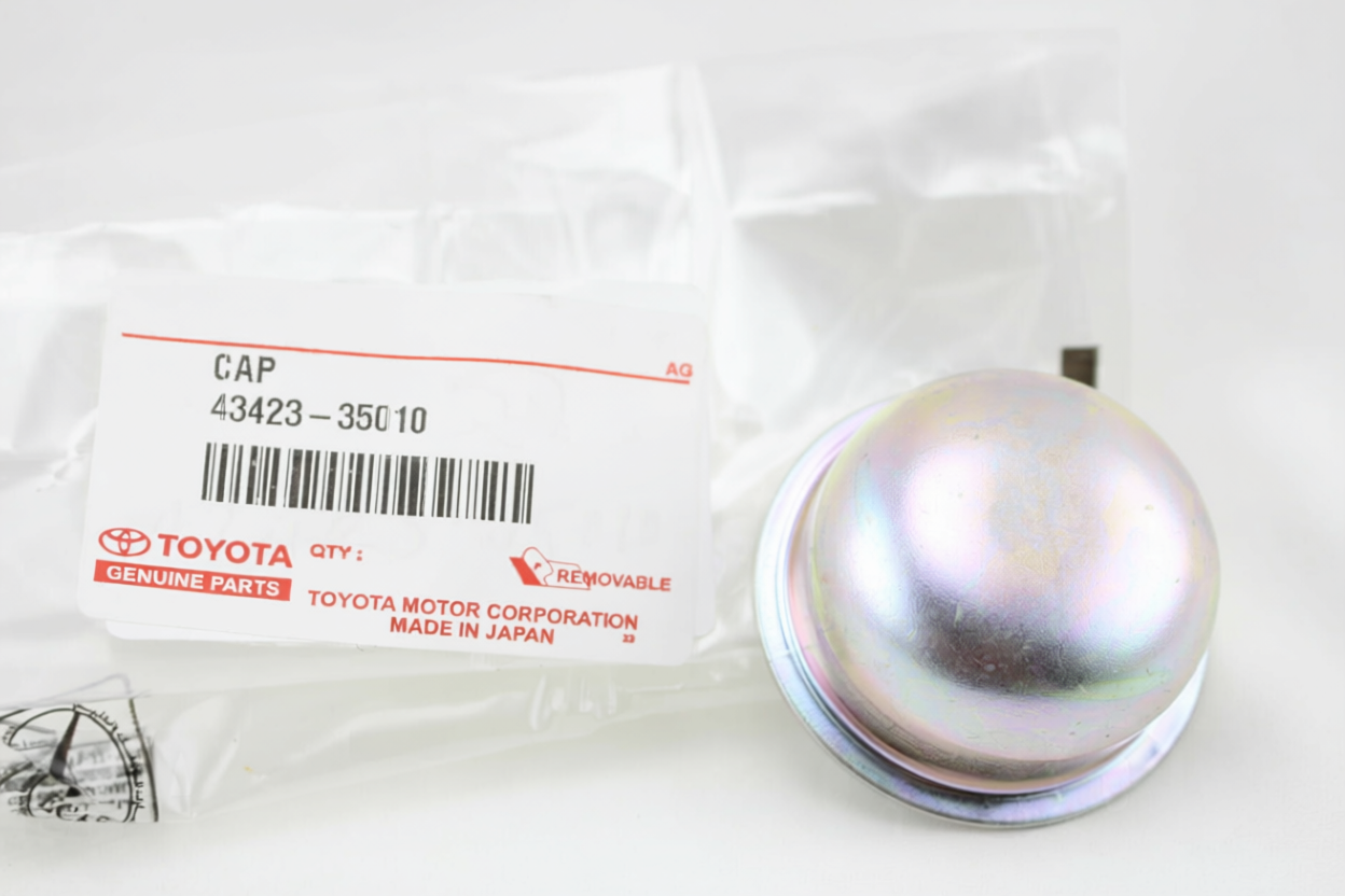 CAP, FRONT AXLE HUB GREASE, RH/LH, Toyota 4342335010