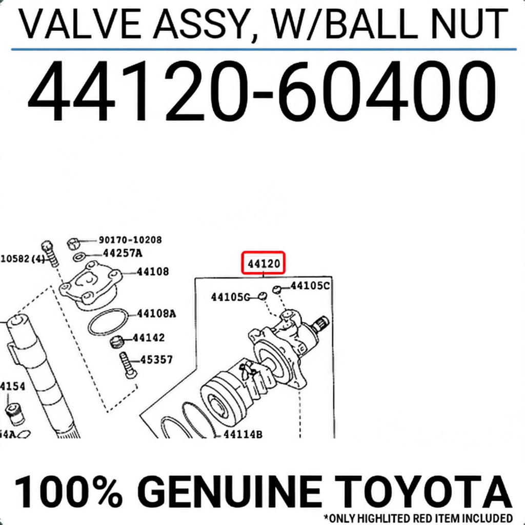 VALVE ASSY, W/BALL NUT, Toyota 4412060400
