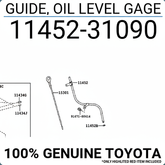 GUIDE, OIL LEVEL GAGE : 1145231090