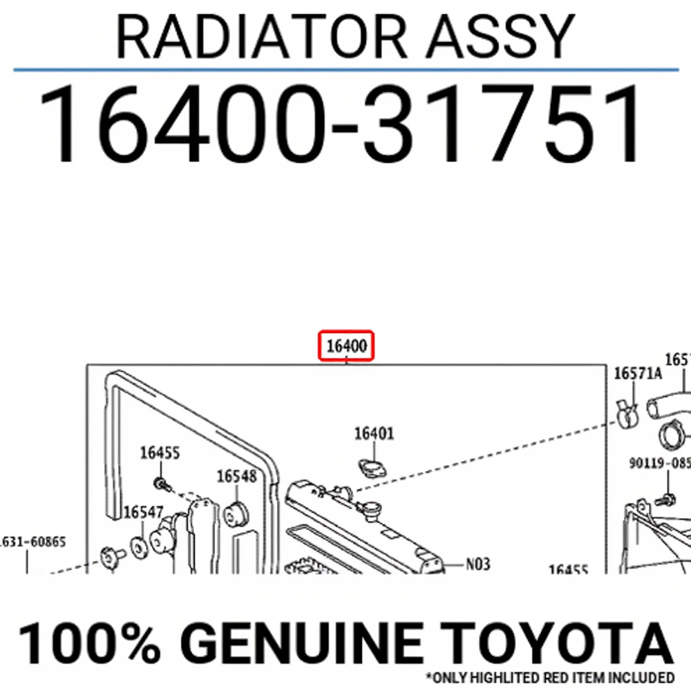 RADIATOR ASSY: 1640031751