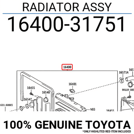 RADIATOR ASSY: 1640031751
