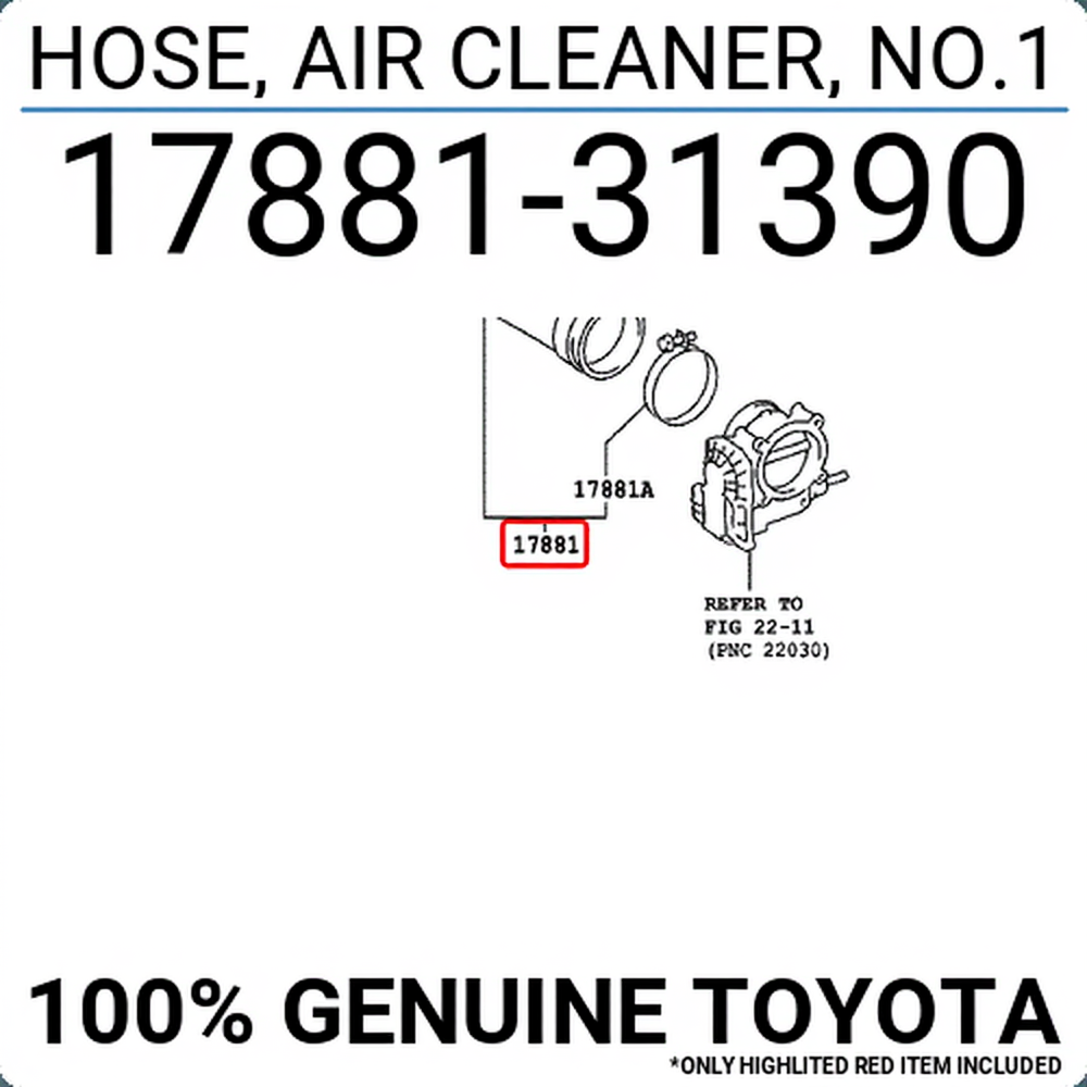 HOSE, AIR CLEANER, NO.1 : 1788131390