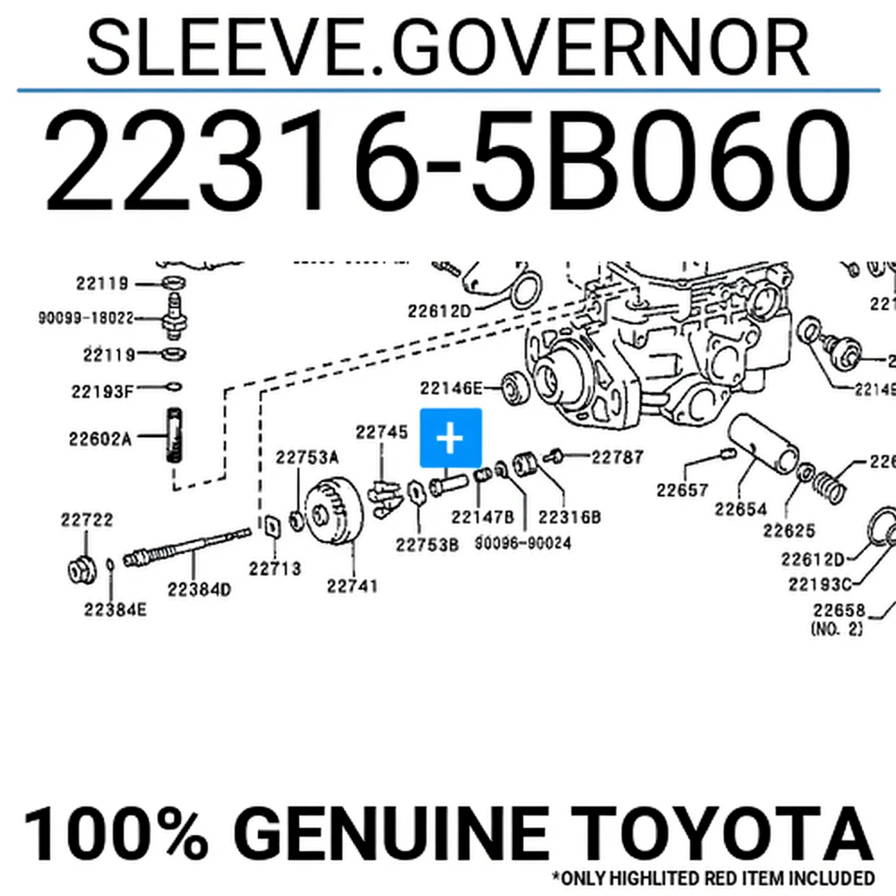 SLEEVE.GOVERNOR: 223165B060