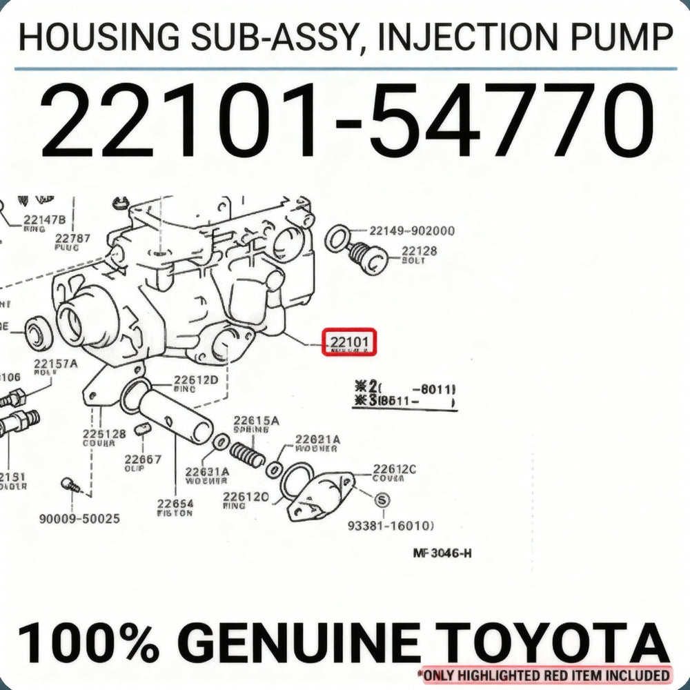 HOUSING SUB-ASSY, INJECTION PUMP : 2210154770