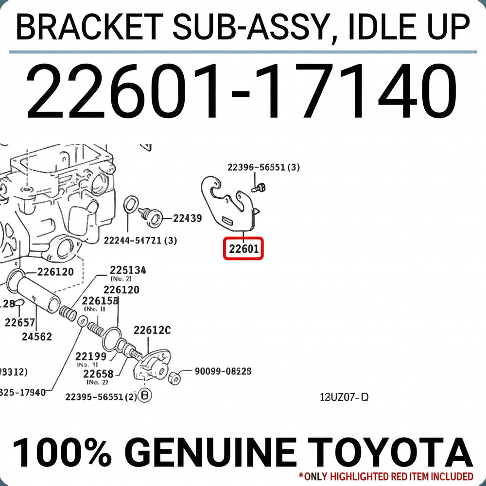BRACKET SUB-ASSY, IDLE UP : 2260117140