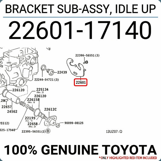BRACKET SUB-ASSY, IDLE UP : 2260117140