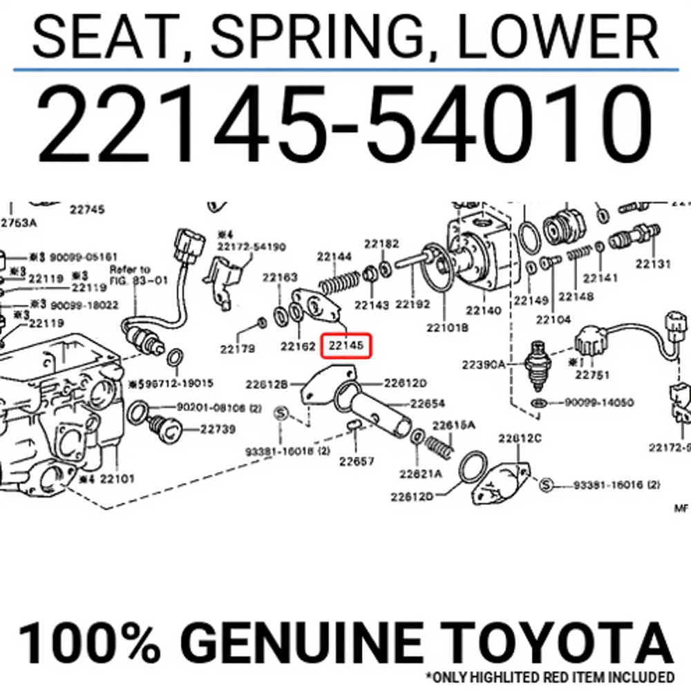 SEAT, SPRING, LOWER : 2214554010