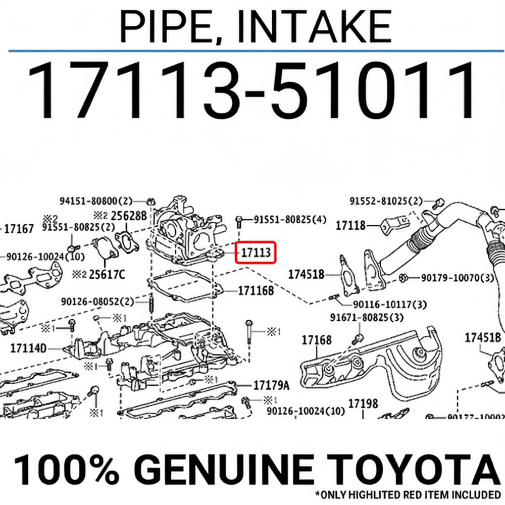 PIPE, INTAKE : 1711351011