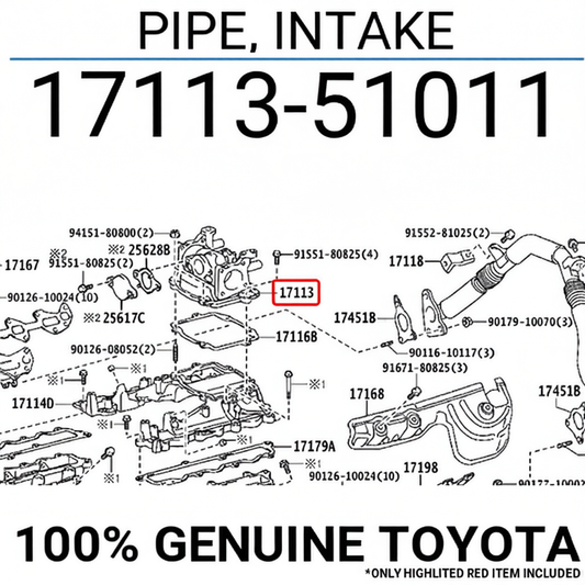 PIPE, INTAKE : 1711351011