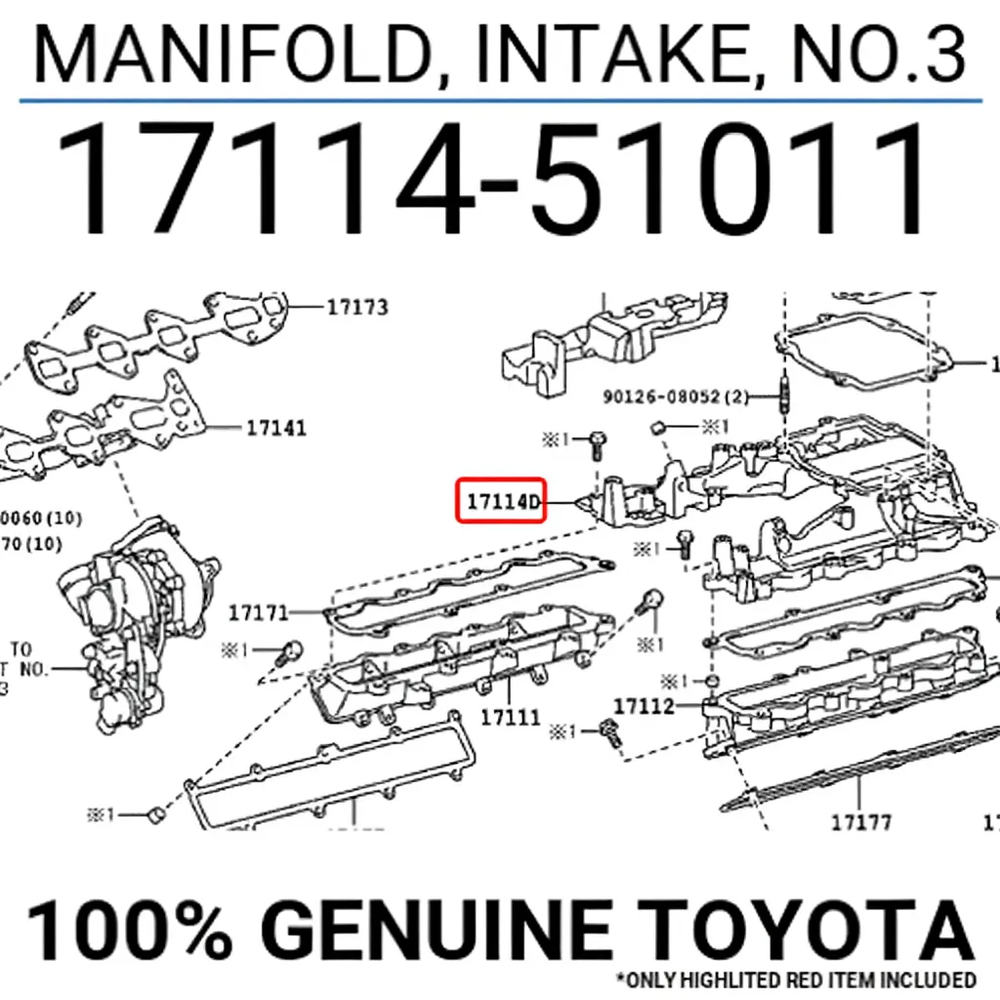 MANIFOLD, INTAKE, NO.3 : 1711451011