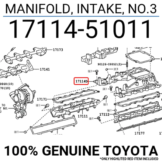 MANIFOLD, INTAKE, NO.3 : 1711451011