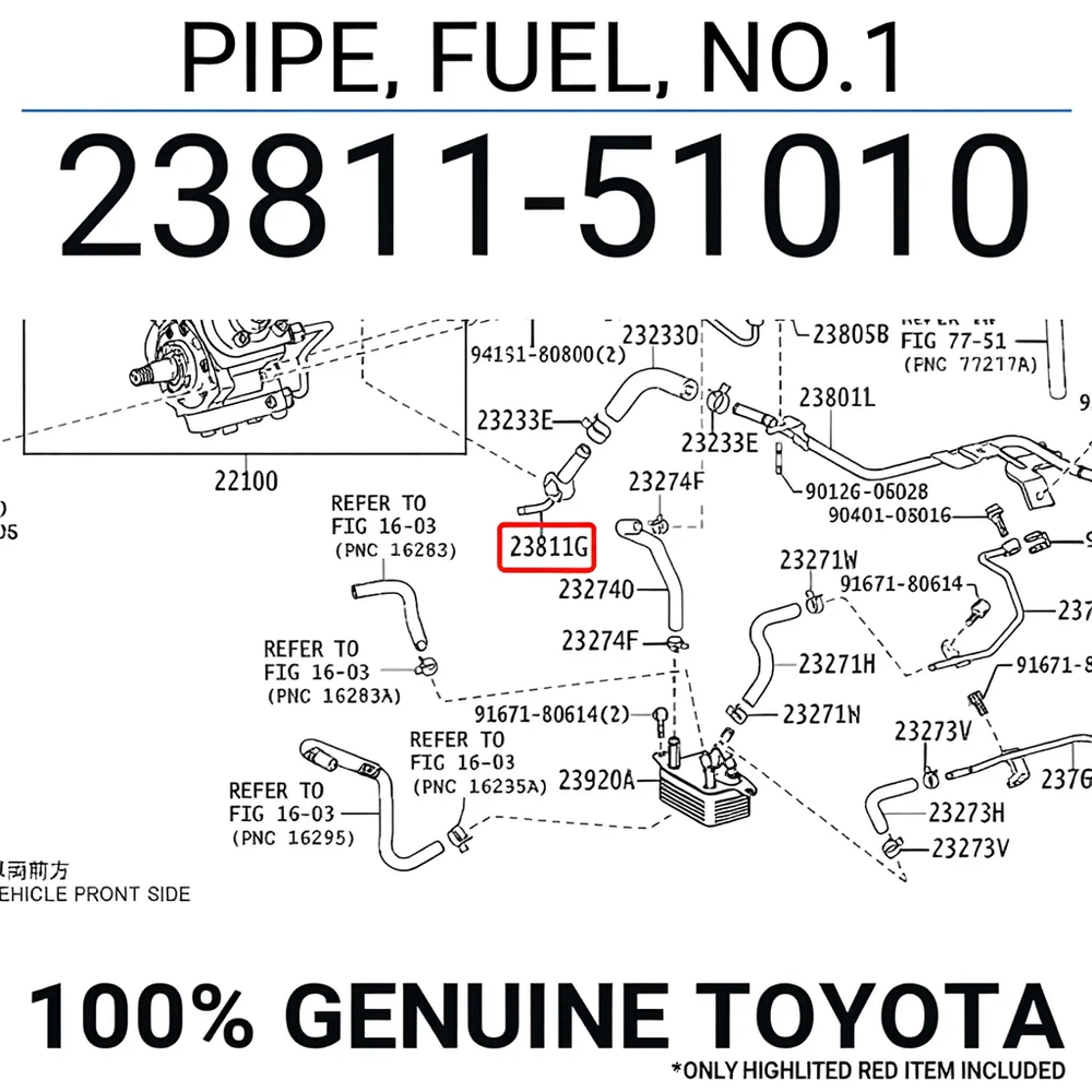 PIPE, FUEL, NO.1 : 2381151010