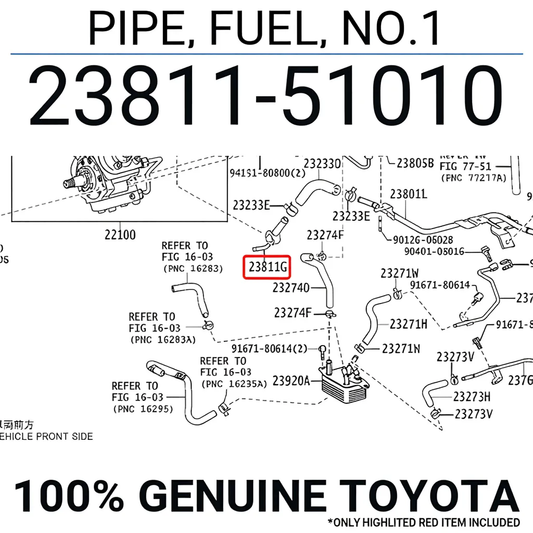 PIPE, FUEL, NO.1 : 2381151010