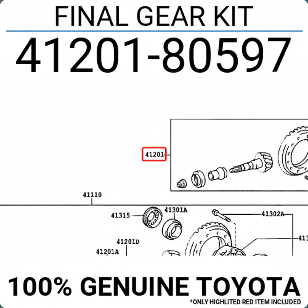 FINAL GEAR KIT: 4120180597