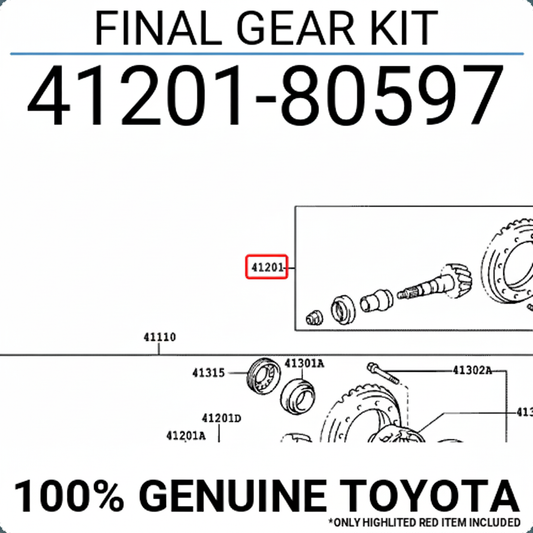 FINAL GEAR KIT: 4120180597