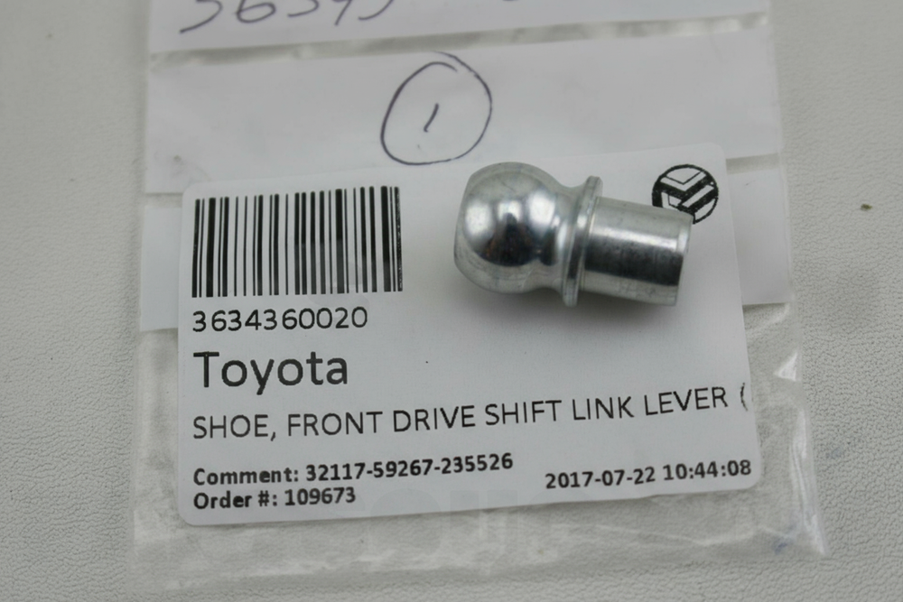 SHOE, FRONT DRIVE SHIFT LINK LEVER (FOR DIRECT TYPE) : 3634360020