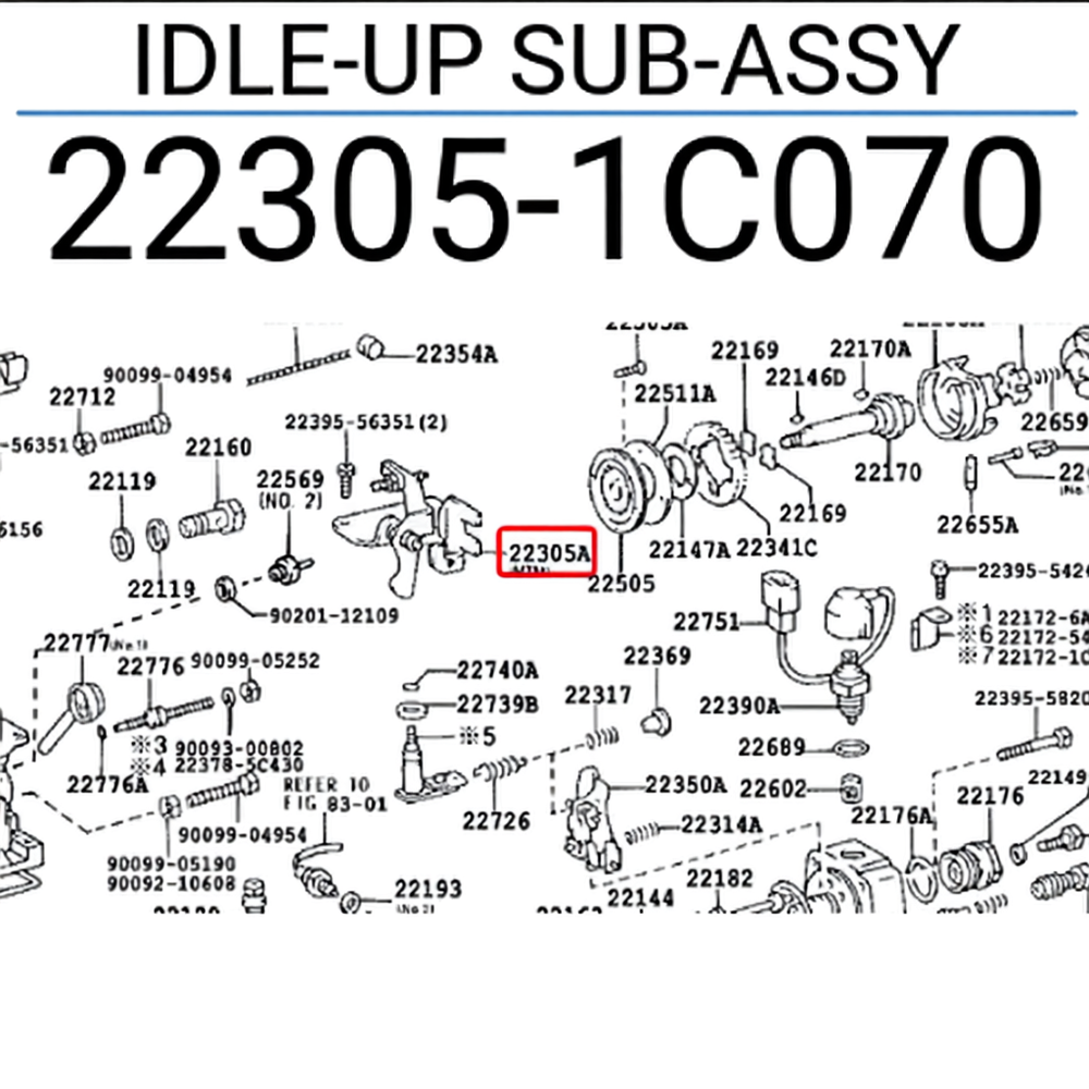 IDLE-UP SUB-ASSY: 223051C070
