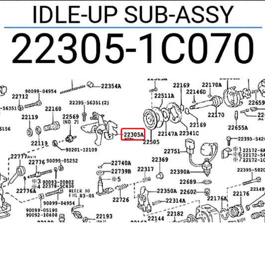 IDLE-UP SUB-ASSY: 223051C070