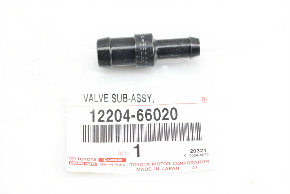 Toyota 1220466020 Valve sub-assy, ventilation